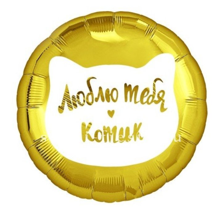 Фольгированный шар "Люблю тебя, Котик" в Челябинске