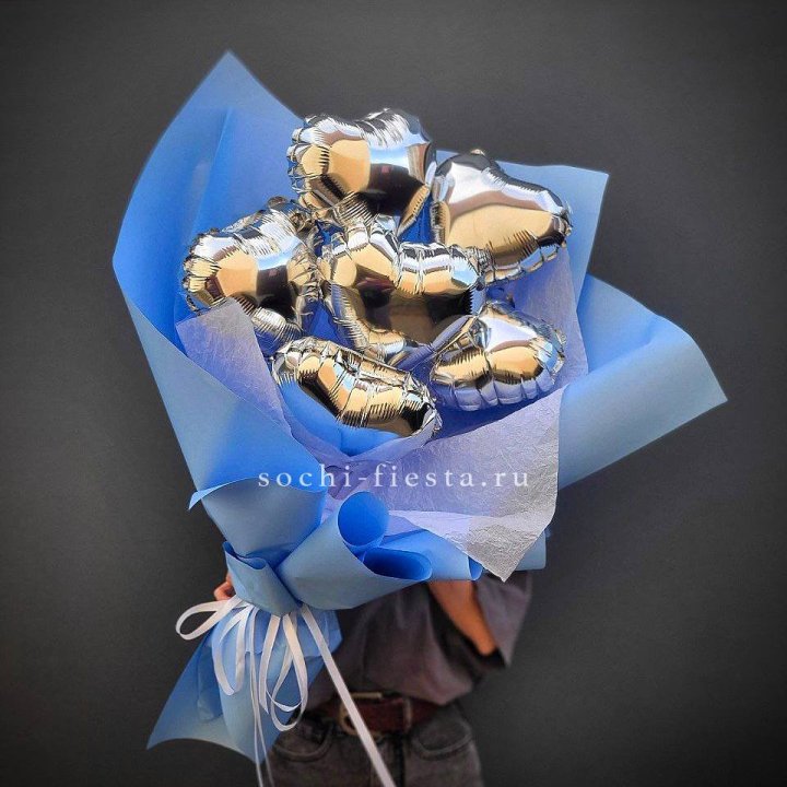 Букет из шаров сердец  №2 в Челябинске