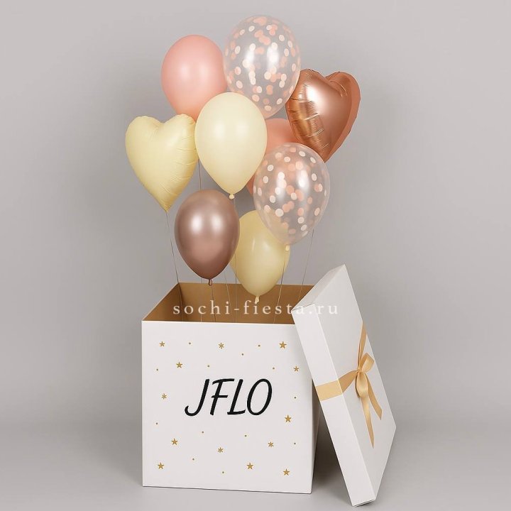 Коробка-сюрприз с шарами №2 в Челябинске