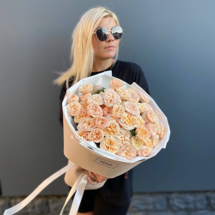 15 пионовидных роз №2 в Челябинске