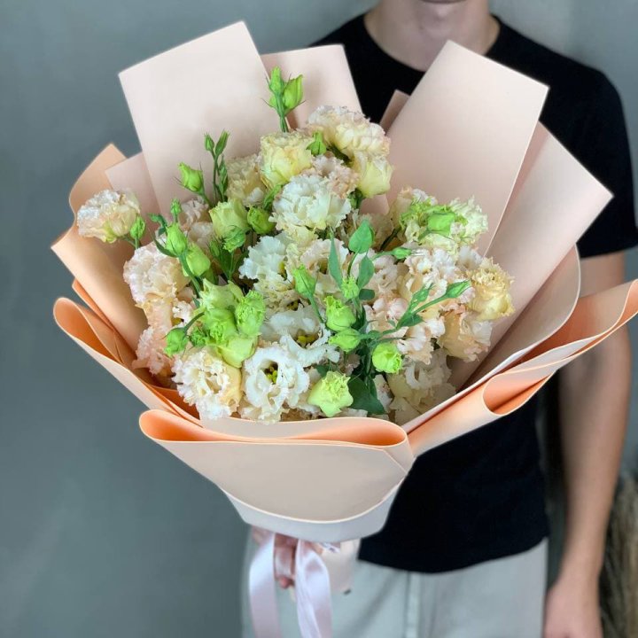 Букет эустом "Крем" в Челябинске