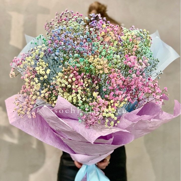 Радужные гипсофилы №2 в Челябинске