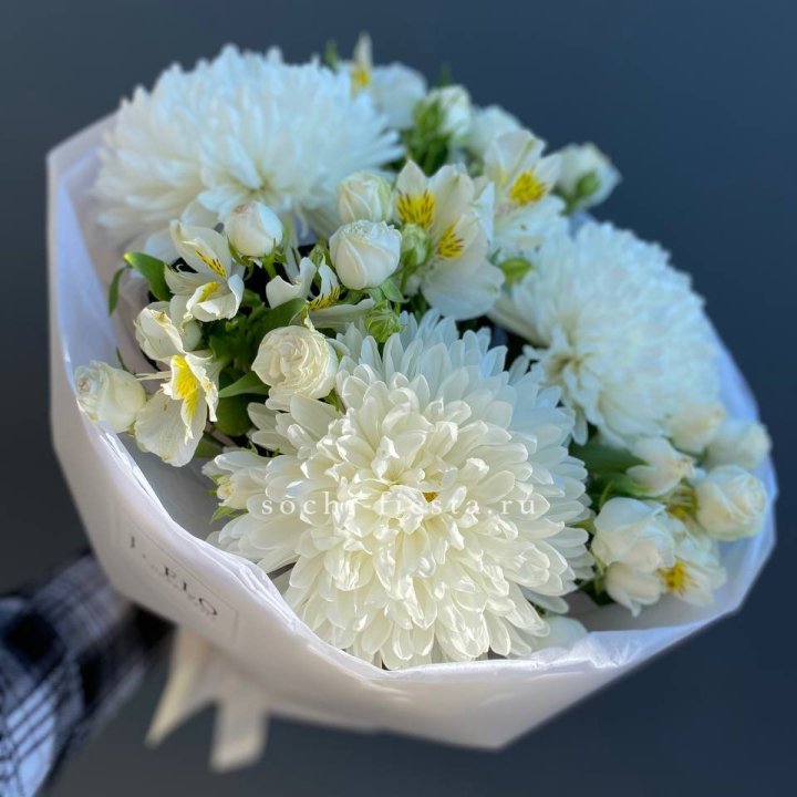 Букет из хризантем "Миранда" в Челябинске