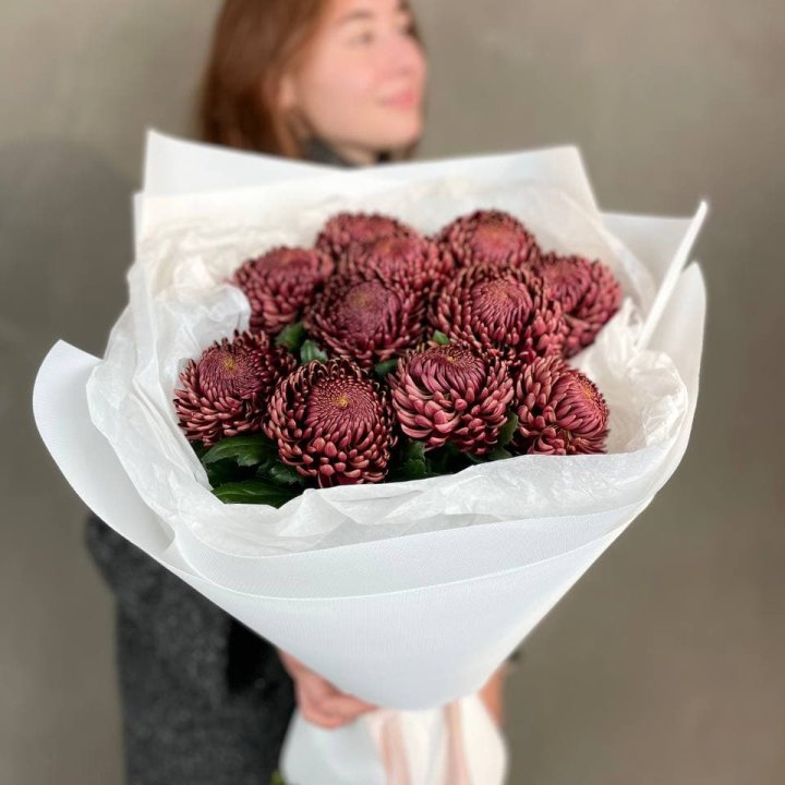 Букет хризантем "Касиопия" в Челябинске