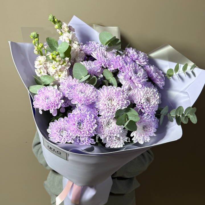 Дуо хризантема и маттиола в Челябинске