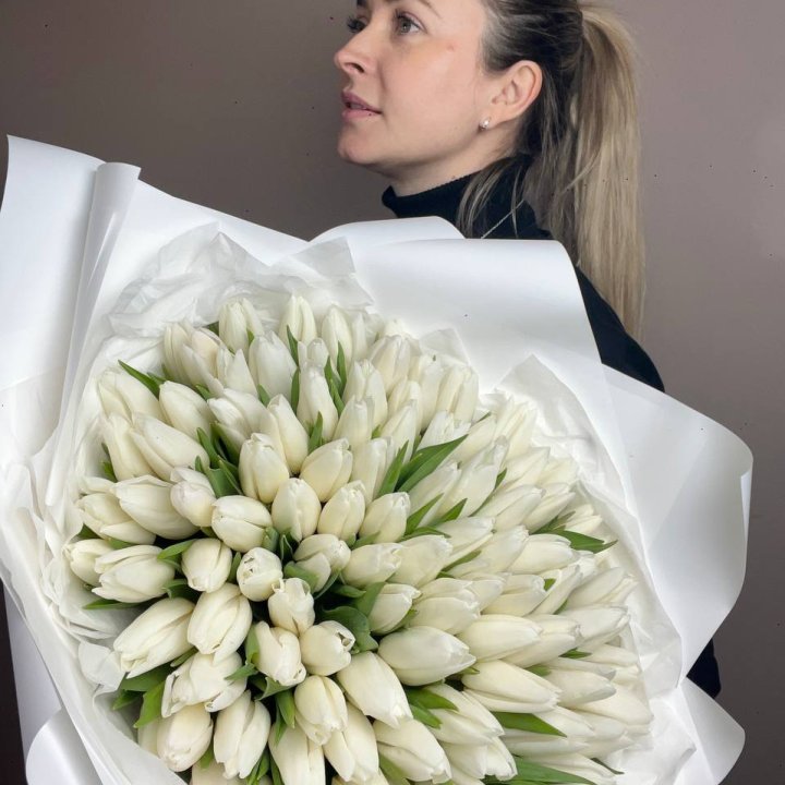 101 белый тюльпан №2 в Челябинске