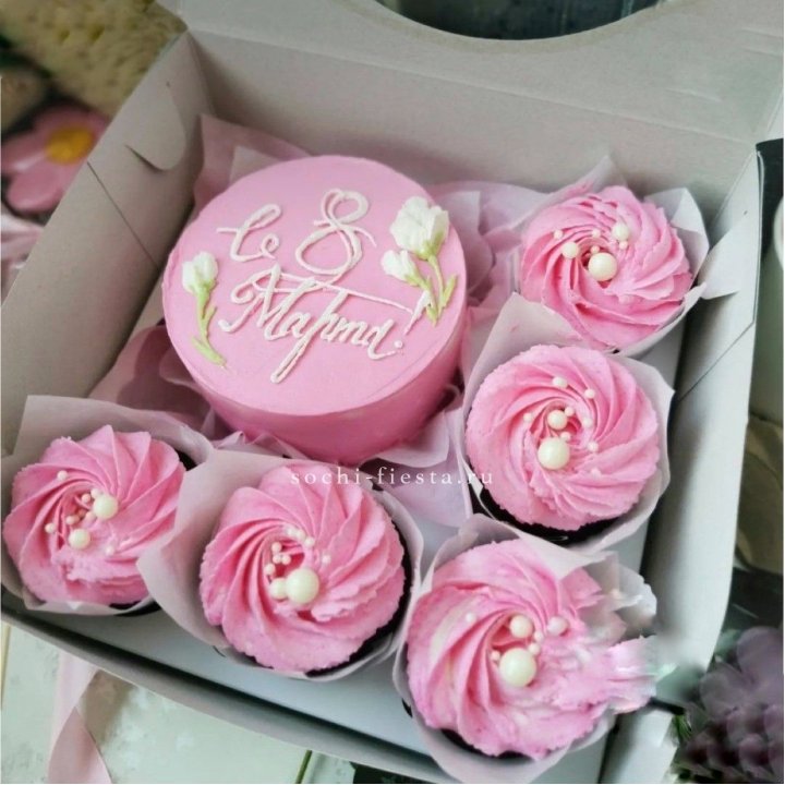 Капкейки и бенто-торт "8 марта!" в Челябинске