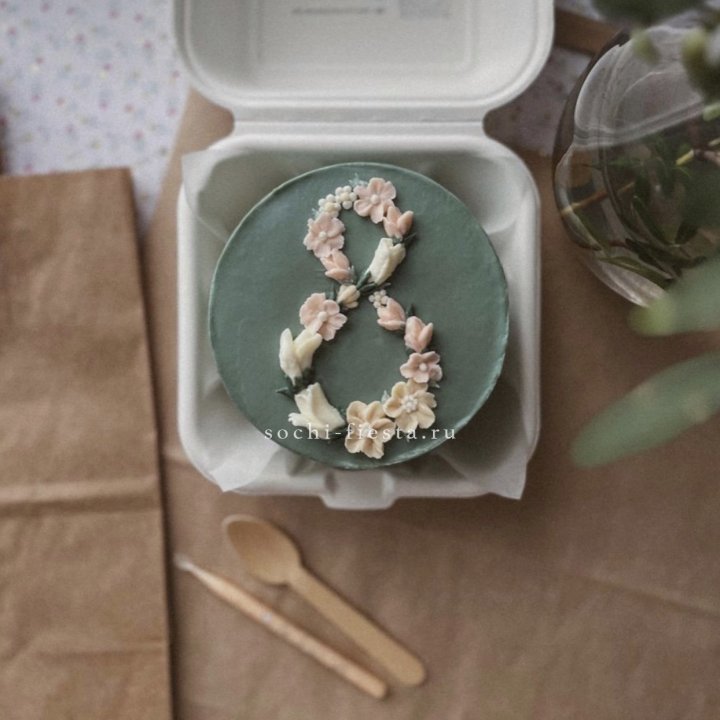 Бенто-торт "8 марта" green  в Челябинске