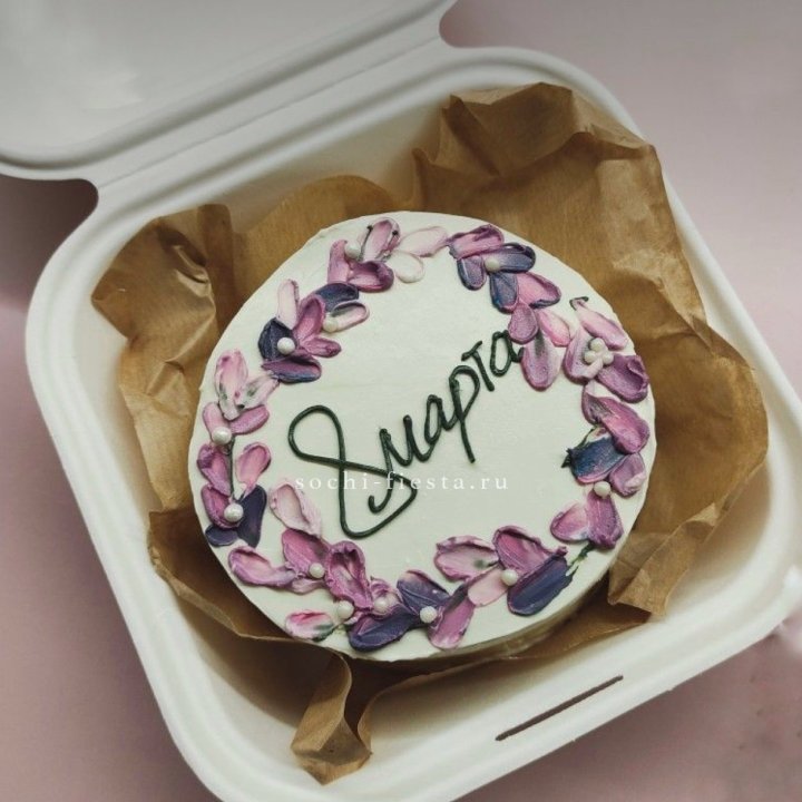 Бенто-торт "8 марта цветы"  в Челябинске