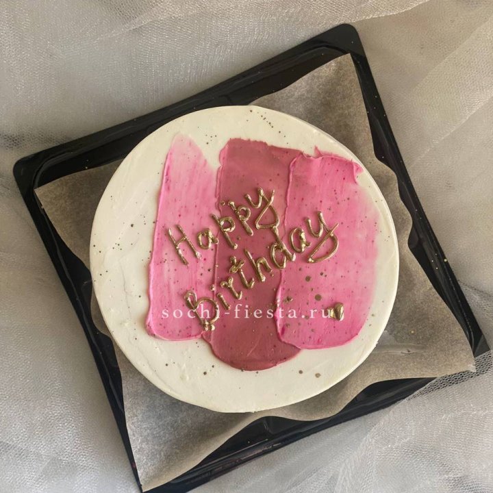 Бенто-торт "С днём рождения" пастель в Челябинске