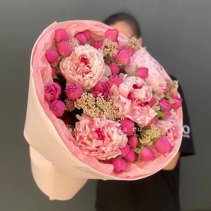  Букет с пионами "Преференс" в Челябинске
