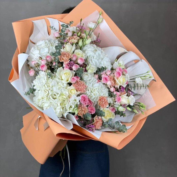 Макси-букет кремовый в Челябинске