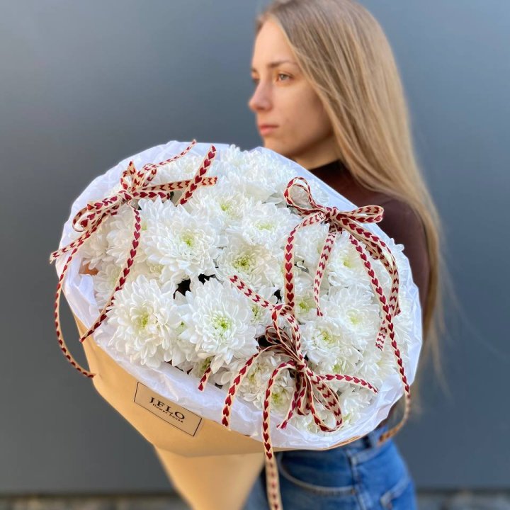 Букет "Хризантемы с любовью" в Челябинске