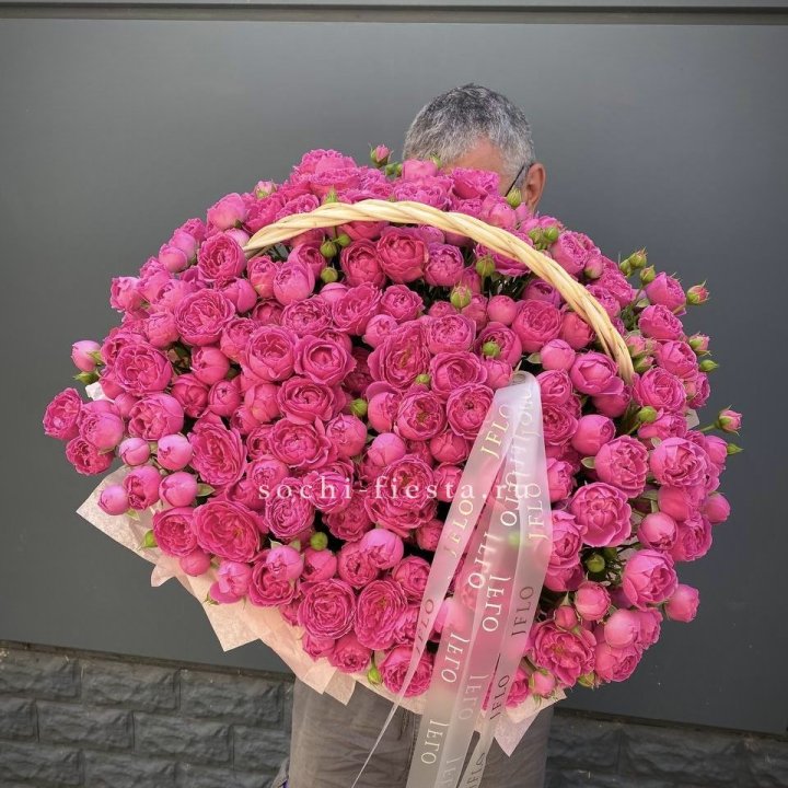 Корзина роз Мисти Баблс 151 в Челябинске