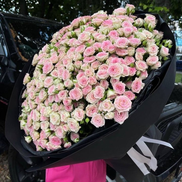 101 кустовая роза "Твистер" в Челябинске