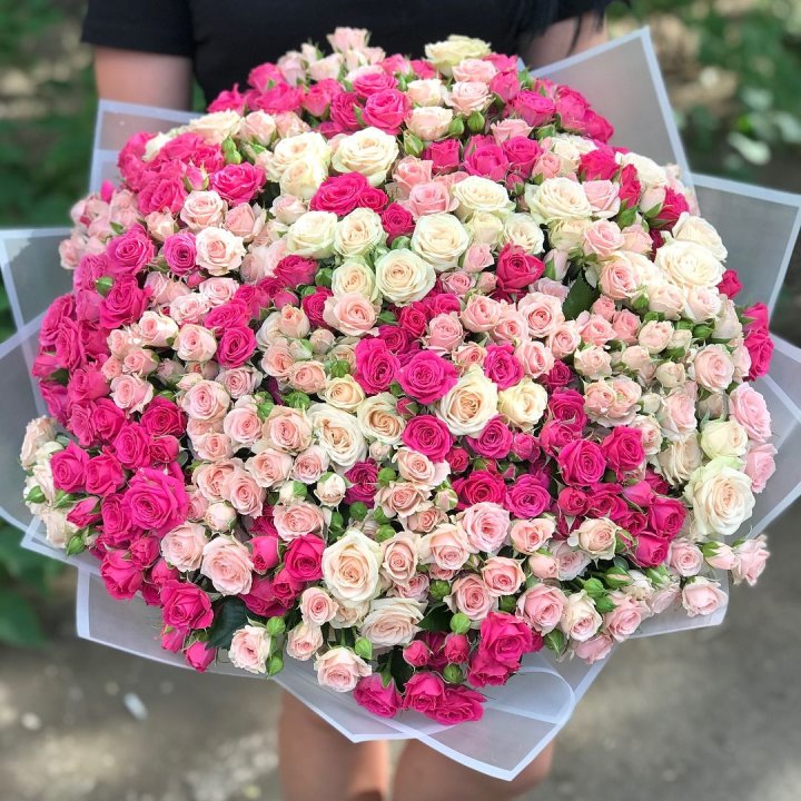 101 кустовая роза в Челябинске