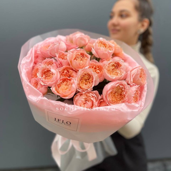 Букет из пионовидных роз Джульетта в Челябинске