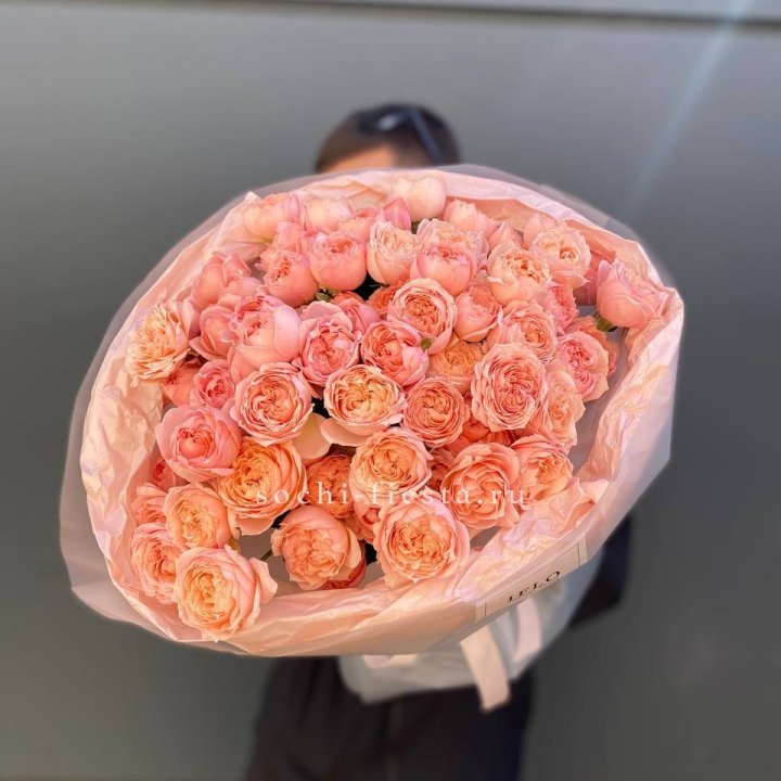 Букет из 21 пионовидной розы Джульетта в Челябинске