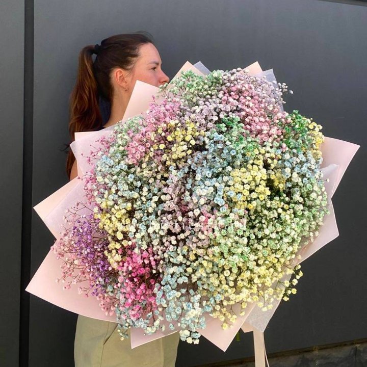 Пышный букет из гипсофил  в Челябинске