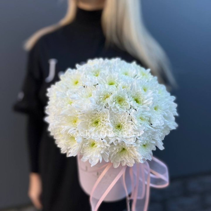 Коробка с хризантемами №1 в Челябинске