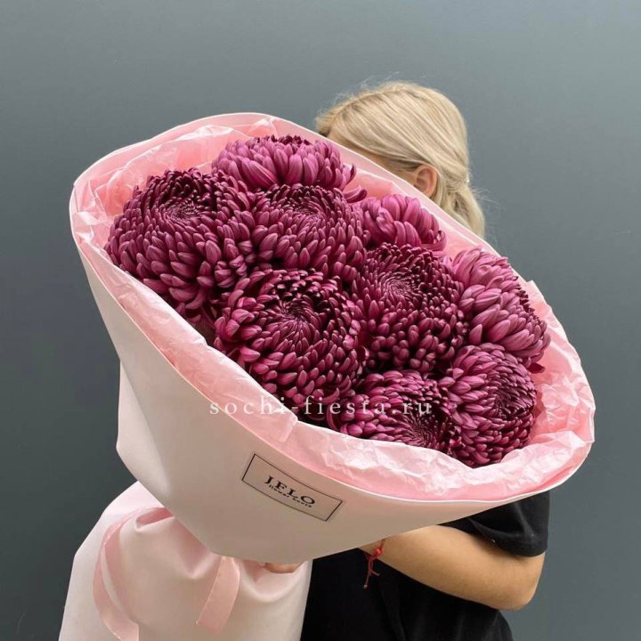 9 хризантем бигуди в Челябинске