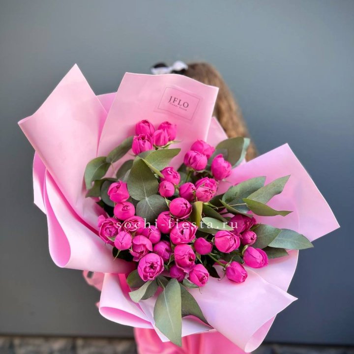 Пионовидные розы баблс в Челябинске