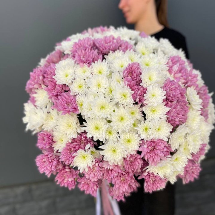  Букет 25 хризантем микс в Челябинске