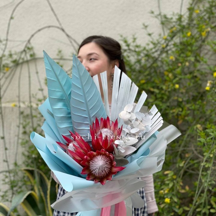 Букет из протеи "Клеопатра-2" в Челябинске