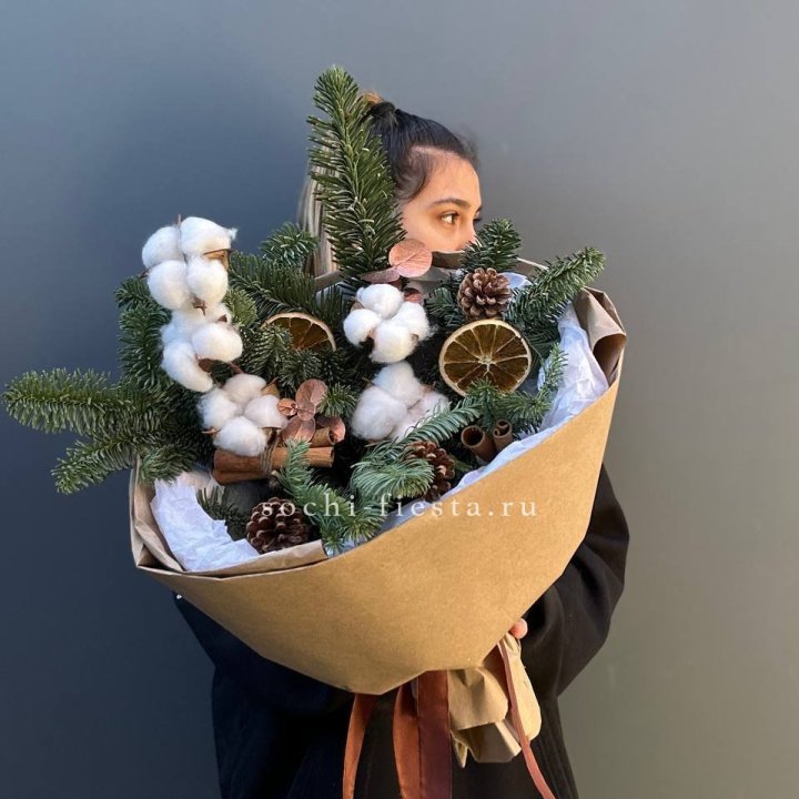 Зимний букет с нобилисом в Челябинске