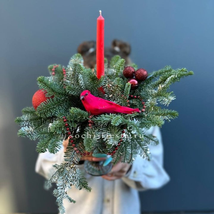 Новогодняя композиция в бокале в Челябинске