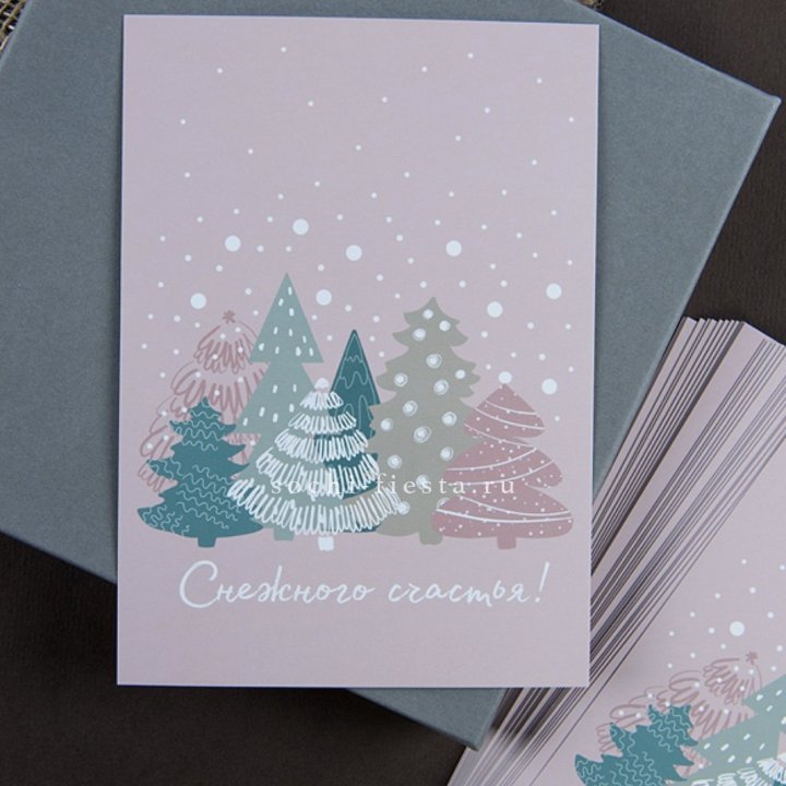 Открытка к букету "Снежного счастья" в Челябинске