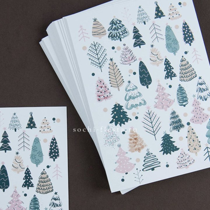 Открытка к букету "Елки" в Челябинске