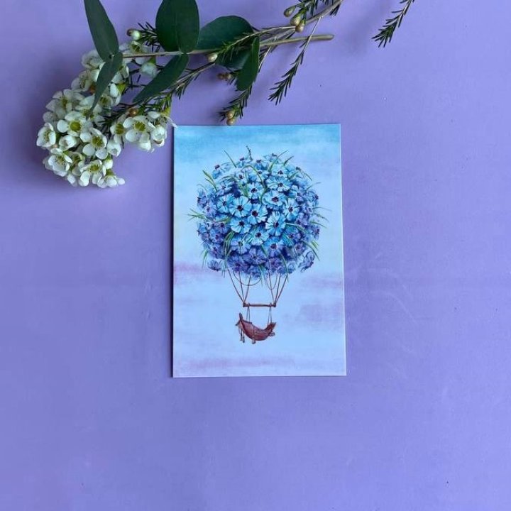 Открытка к букету "Флоростат" в Челябинске