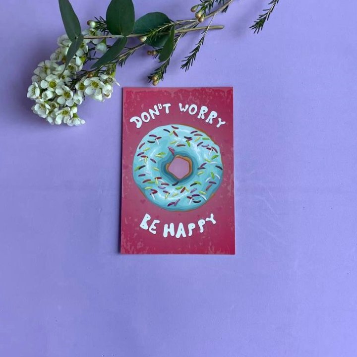 Открытка к букету "Не волнуйся..." в Челябинске