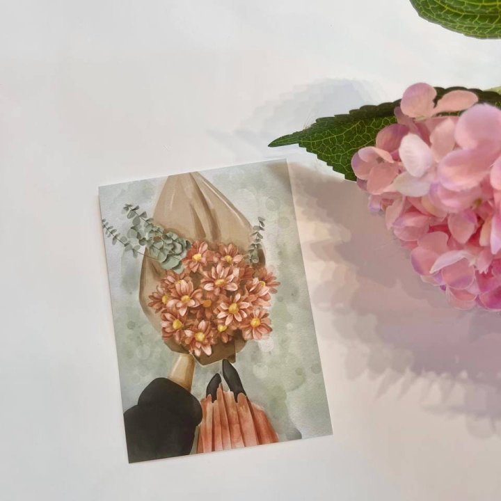 Открытка к букету "Букет" в Челябинске