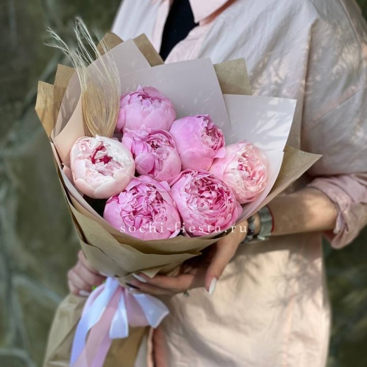 Букет пионов "Венди" в Челябинске