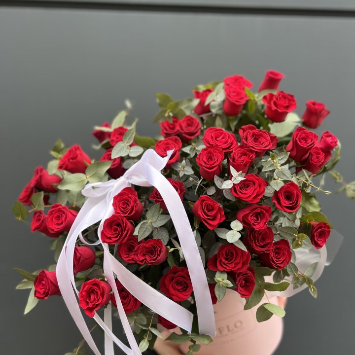 45 Красных роз в боксе "Сеньёрита" в Челябинске