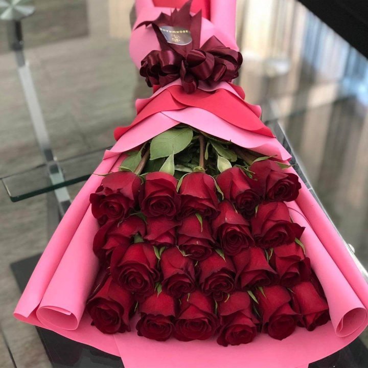 21 красная роза "Элеганс" в Челябинске