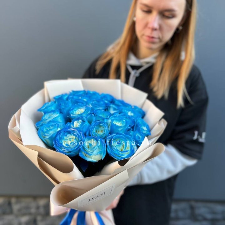 Букет синих роз блю логан в Челябинске