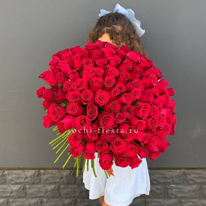 101 красная роза в Челябинске