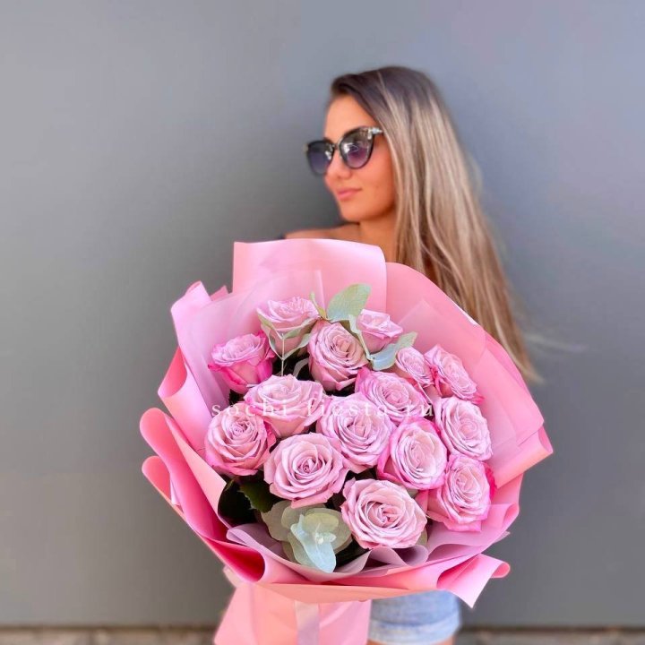 Букет розовых роз 2 в Челябинске