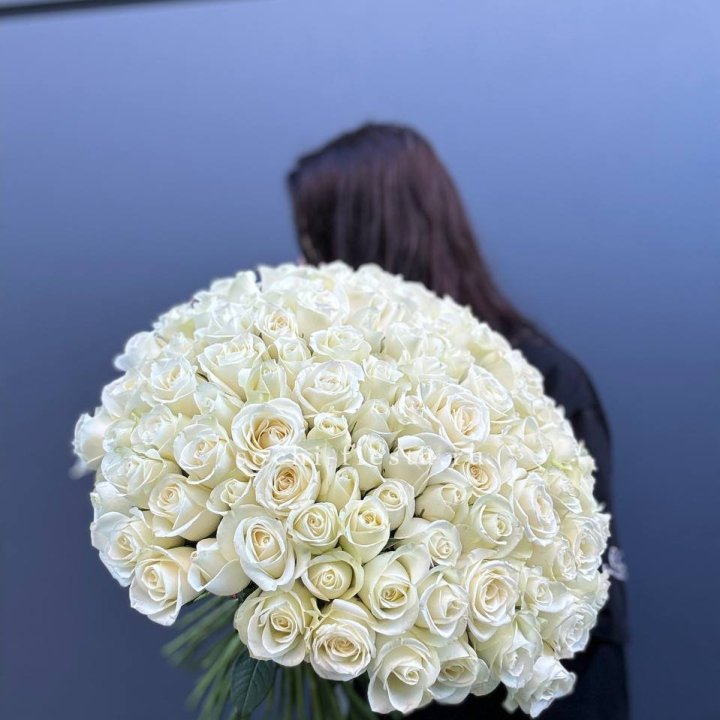 Охапка из 101 белой розы  в Челябинске