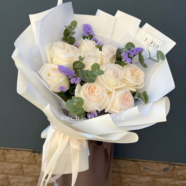 Букет из роз Вайт охара в Челябинске