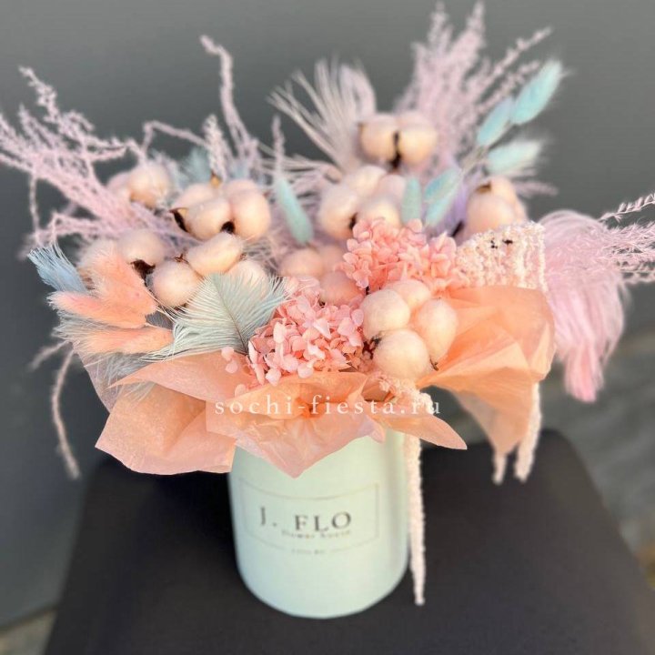 Авторский бокс с сухоцветами №3 в Челябинске