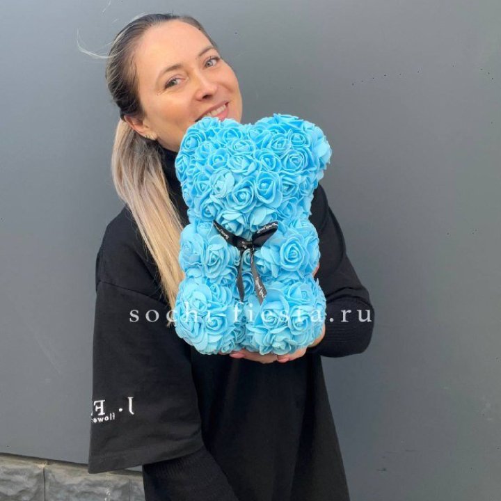 Игрушка медведь голубая в Челябинске