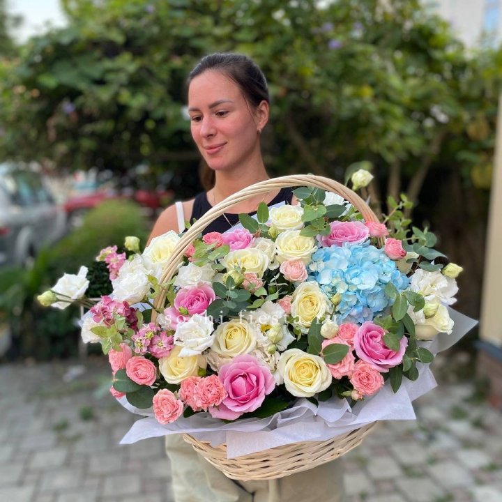 Цветочная корзина №2 в Челябинске