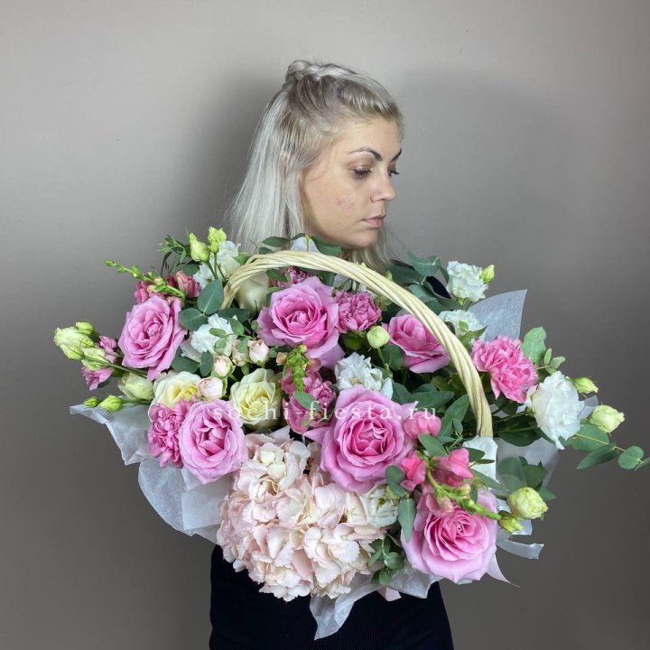 Цветочная корзина № 5 в Челябинске