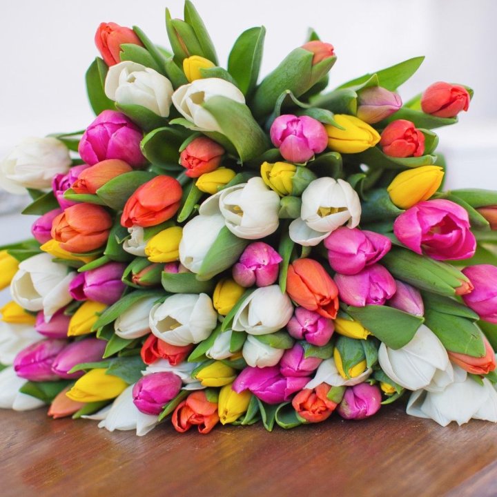 79 тюльпанов "Рандом" в Челябинске