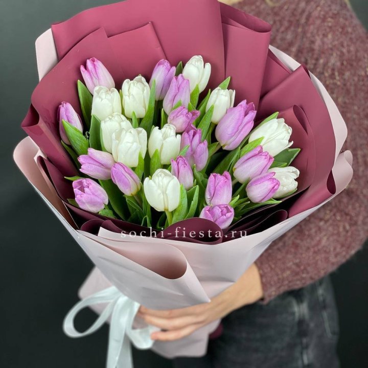 25 тюльпанов микс в Челябинске