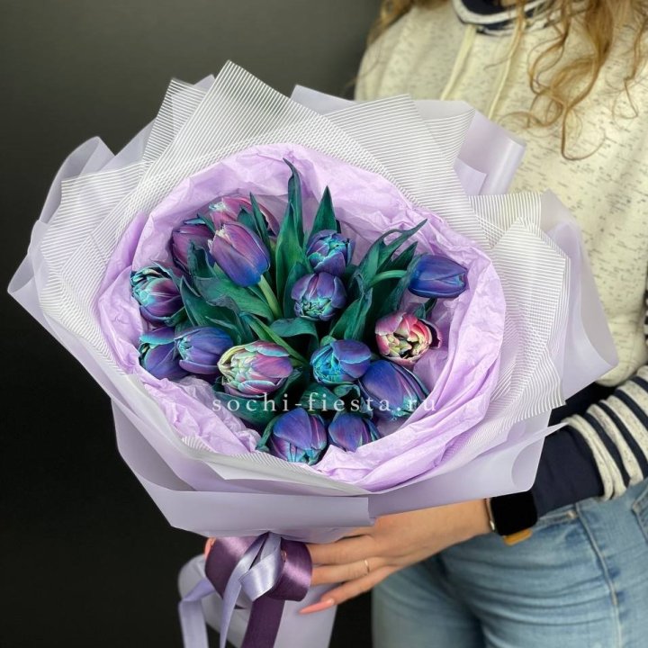 Букет тюльпанов "Пандора" в Челябинске